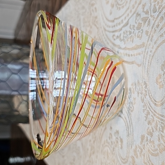 Hand Blown Color Swirl Candy/Nut Bowl Dish - OS - Picture 3 of 8